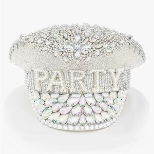 Party Hats With Rhinestone and Pearls perfect for Bachelorette party never worn